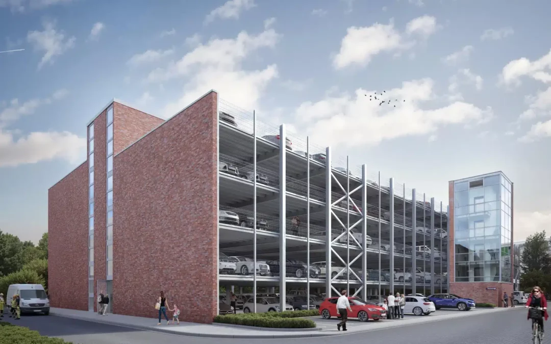 Teilabbruch, Erweiterung und Modernisierung eines Parkhauses in Münster