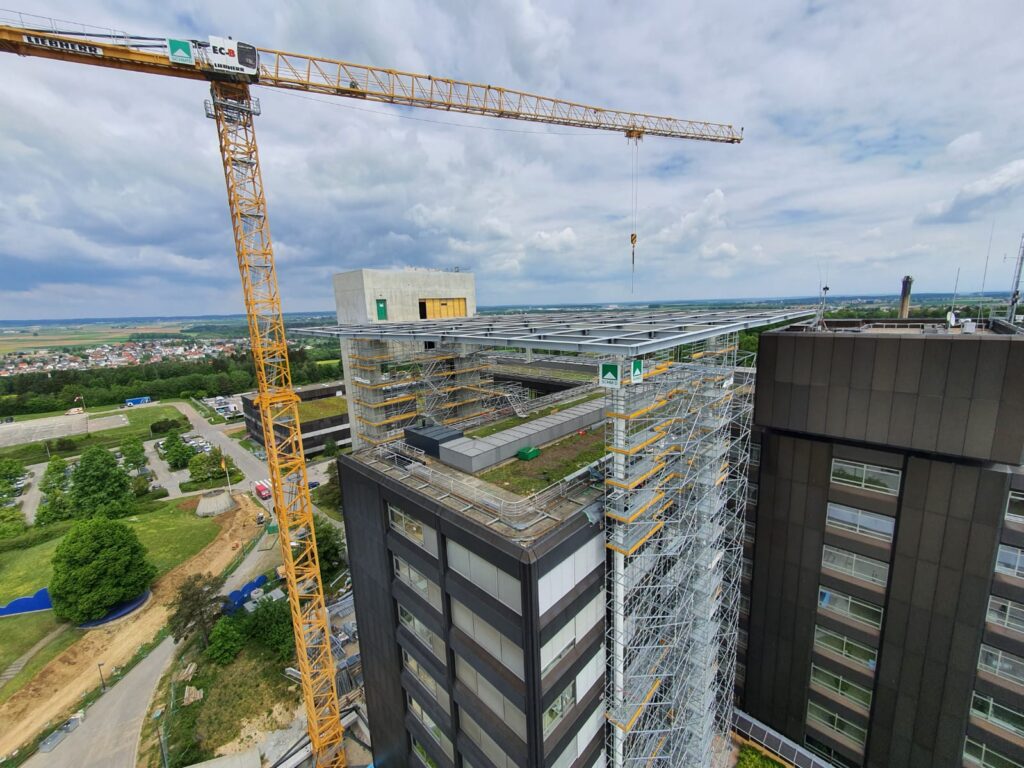 undefined © Rheiner Stahlbau GmbH | Rettungslandeplattform auf 44m Höhe Ulm