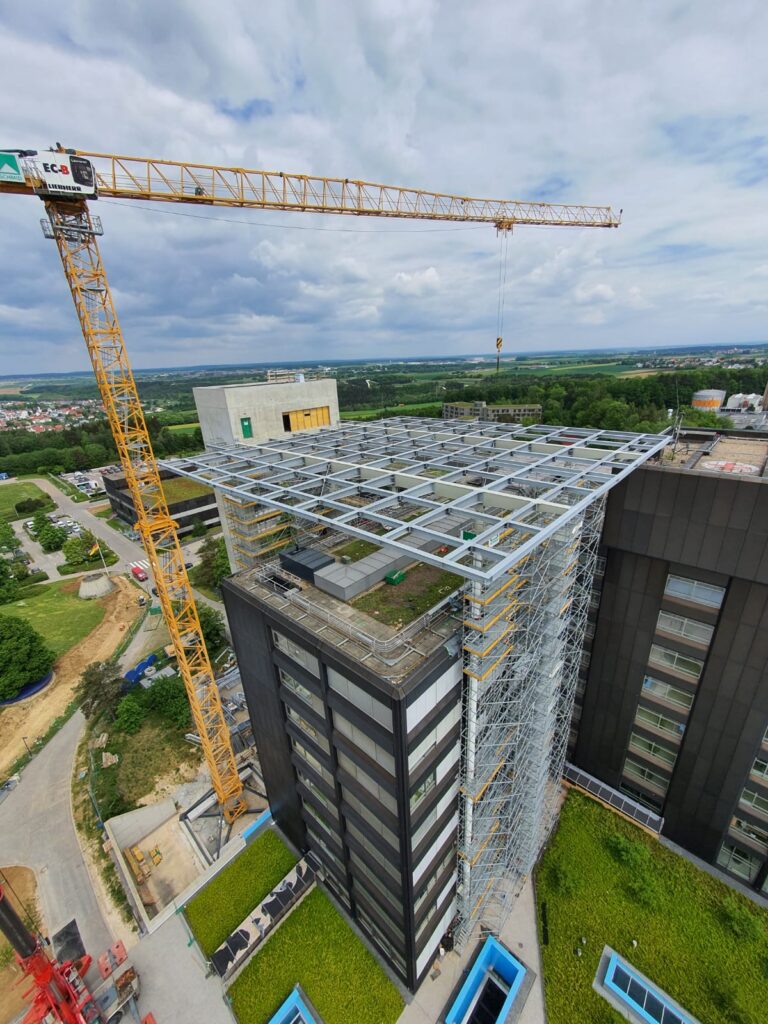 undefined © Rheiner Stahlbau GmbH | Rettungslandeplattform auf 44m Höhe Ulm